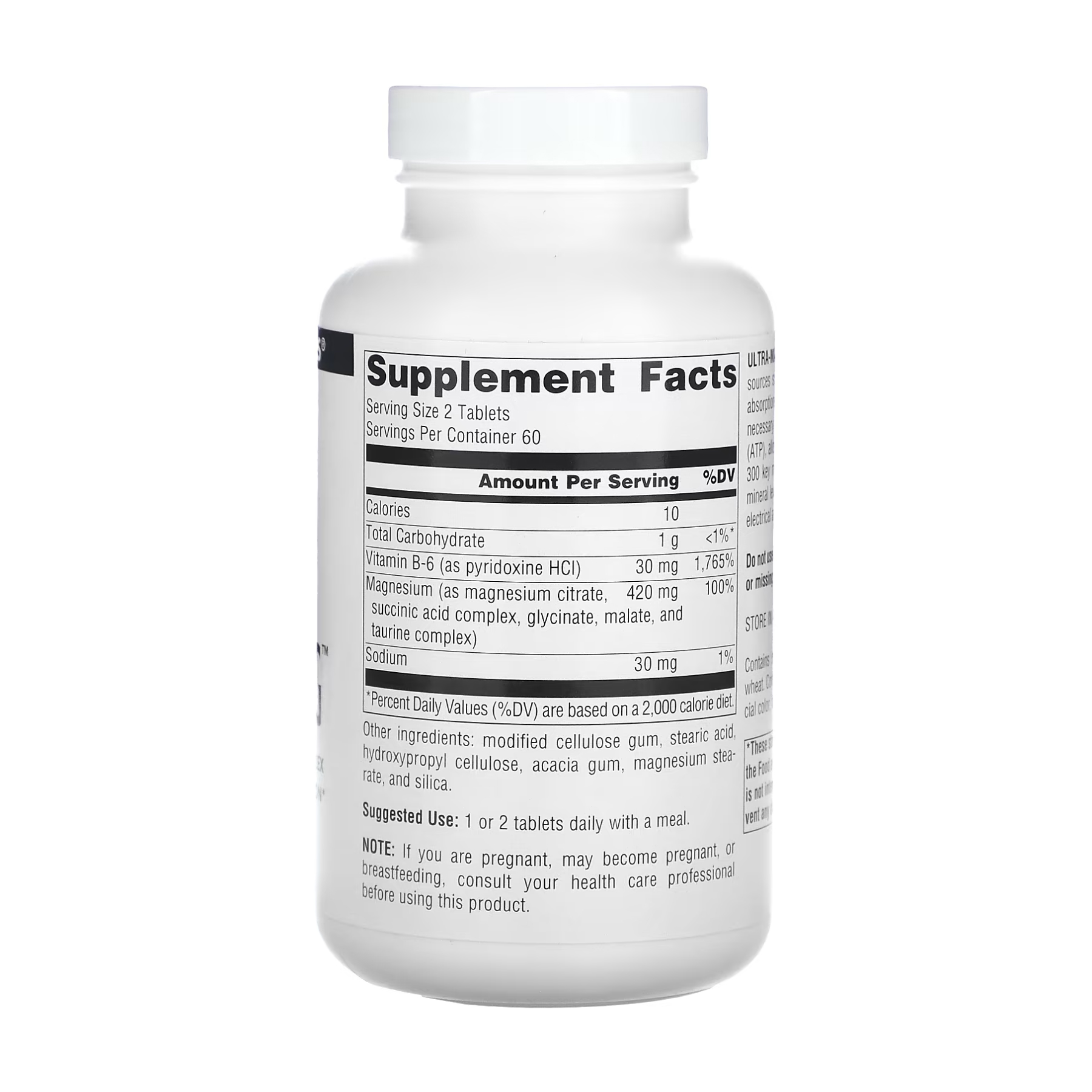 Ultra-Mag Magnesium Complex - 60 tabs фото2