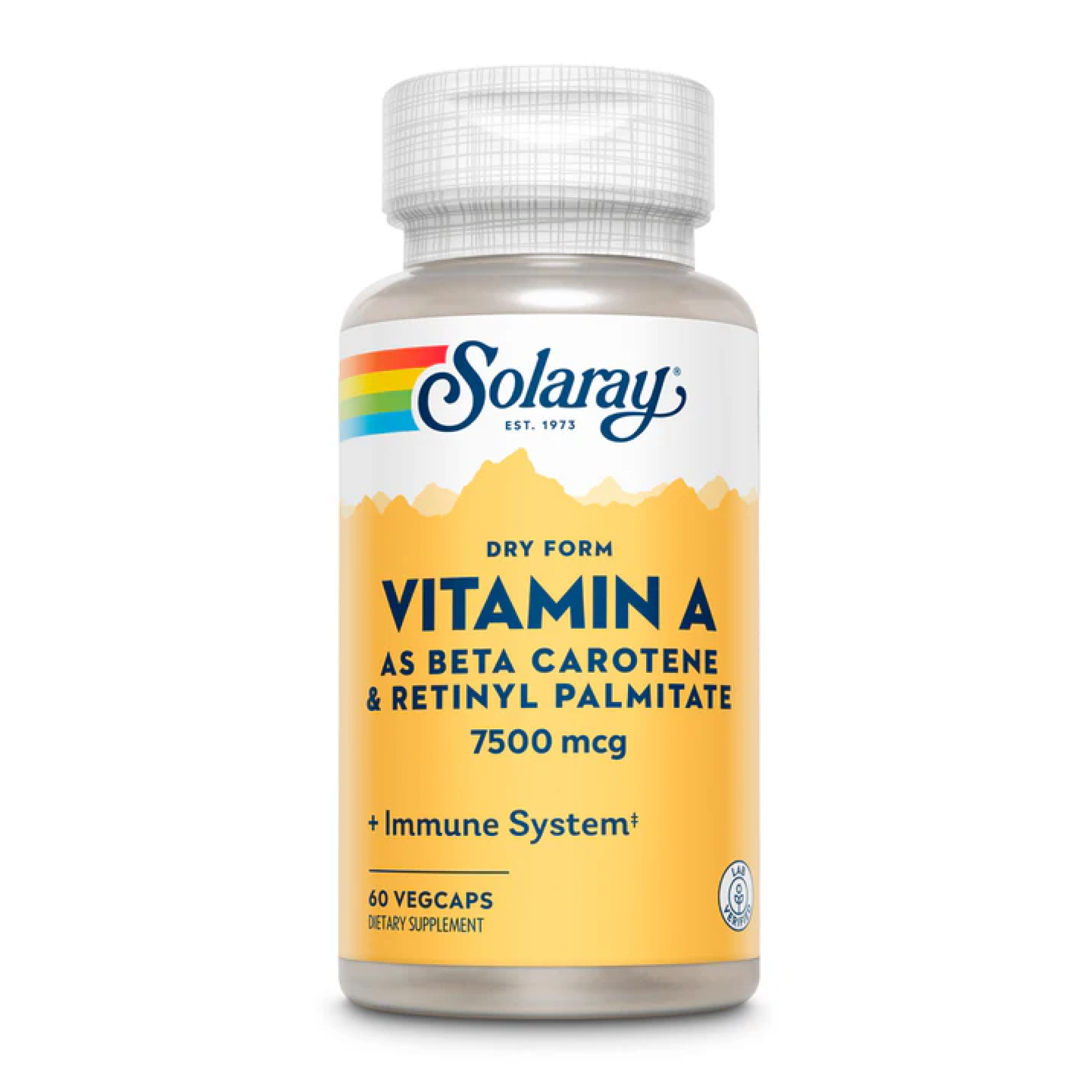 Vitamin A Dry Form 7600mcg - 60 caps фото1