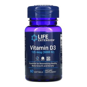 Vitamin D3 125 mcg (5000 IU) - 60 softgels фото1