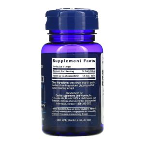 Vitamin D3 125 mcg (5000 IU) - 60 softgels фото2