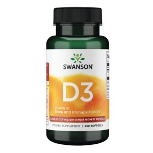 Vitamin D3 Highest Potency 5,000 IU (125 mcg) - 250 sgels фото1