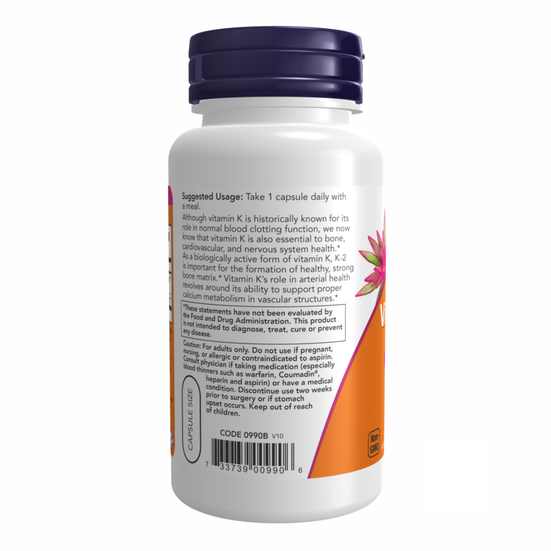 Vitamin K-2 100mcg - 100 vcaps фото3