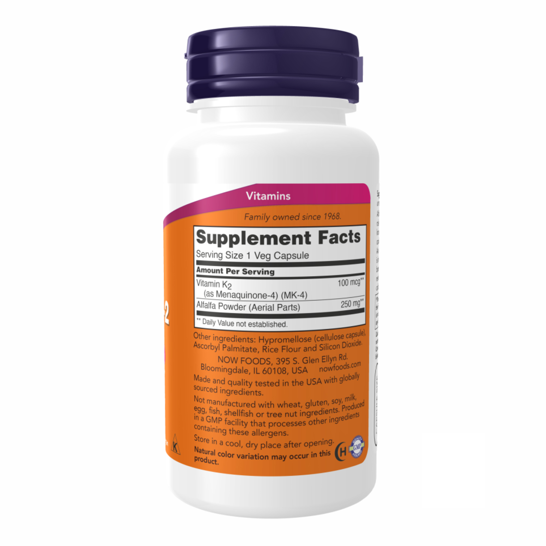 Vitamin K-2 100mcg - 100 vcaps фото2