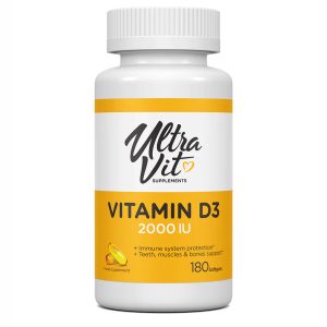 Vitamin D3 2000 IU - 180 softgels фото1