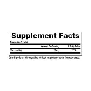 Zinc Chelate 25mg - 90 tabs фото2
