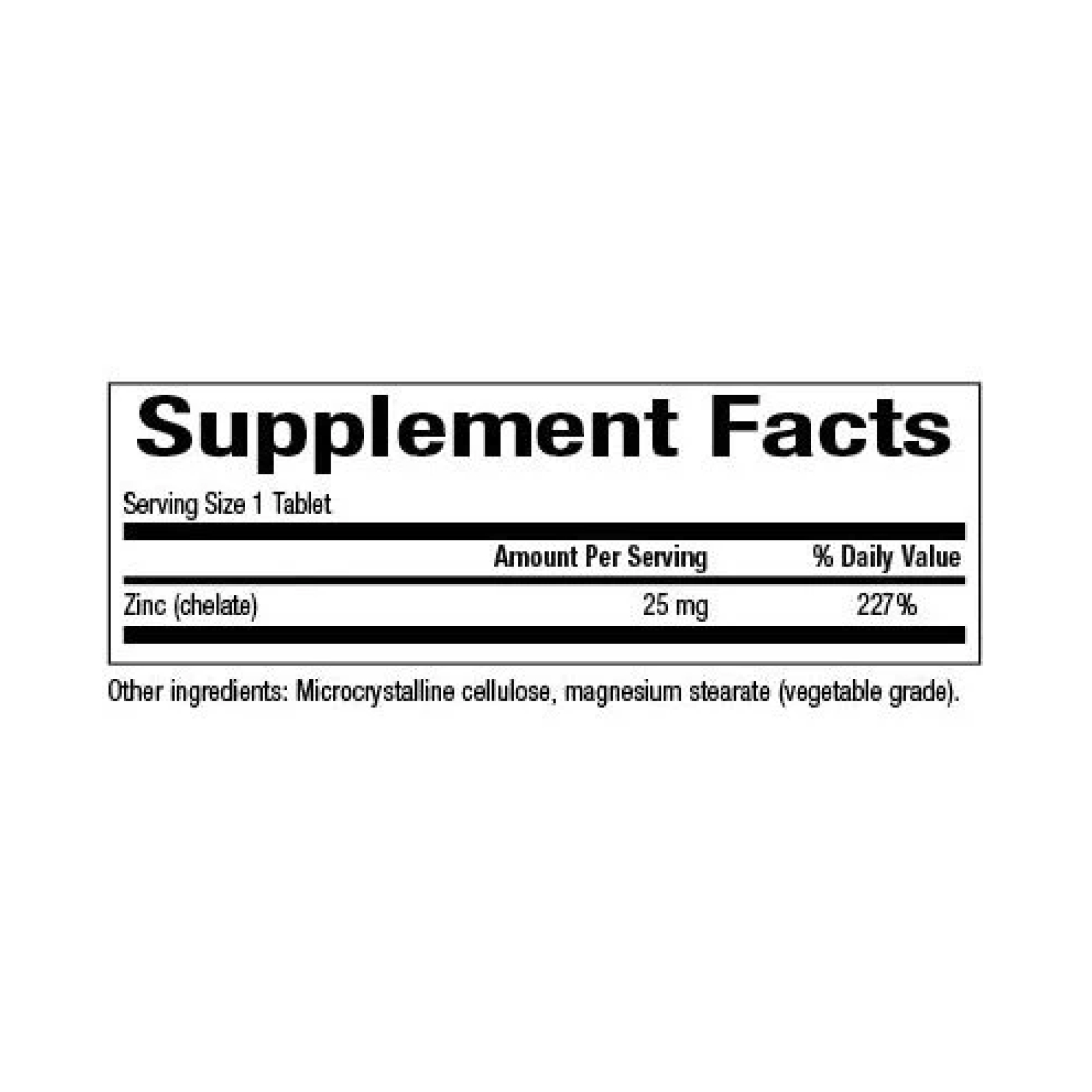 Zinc Chelate 25mg - 90 tabs фото2