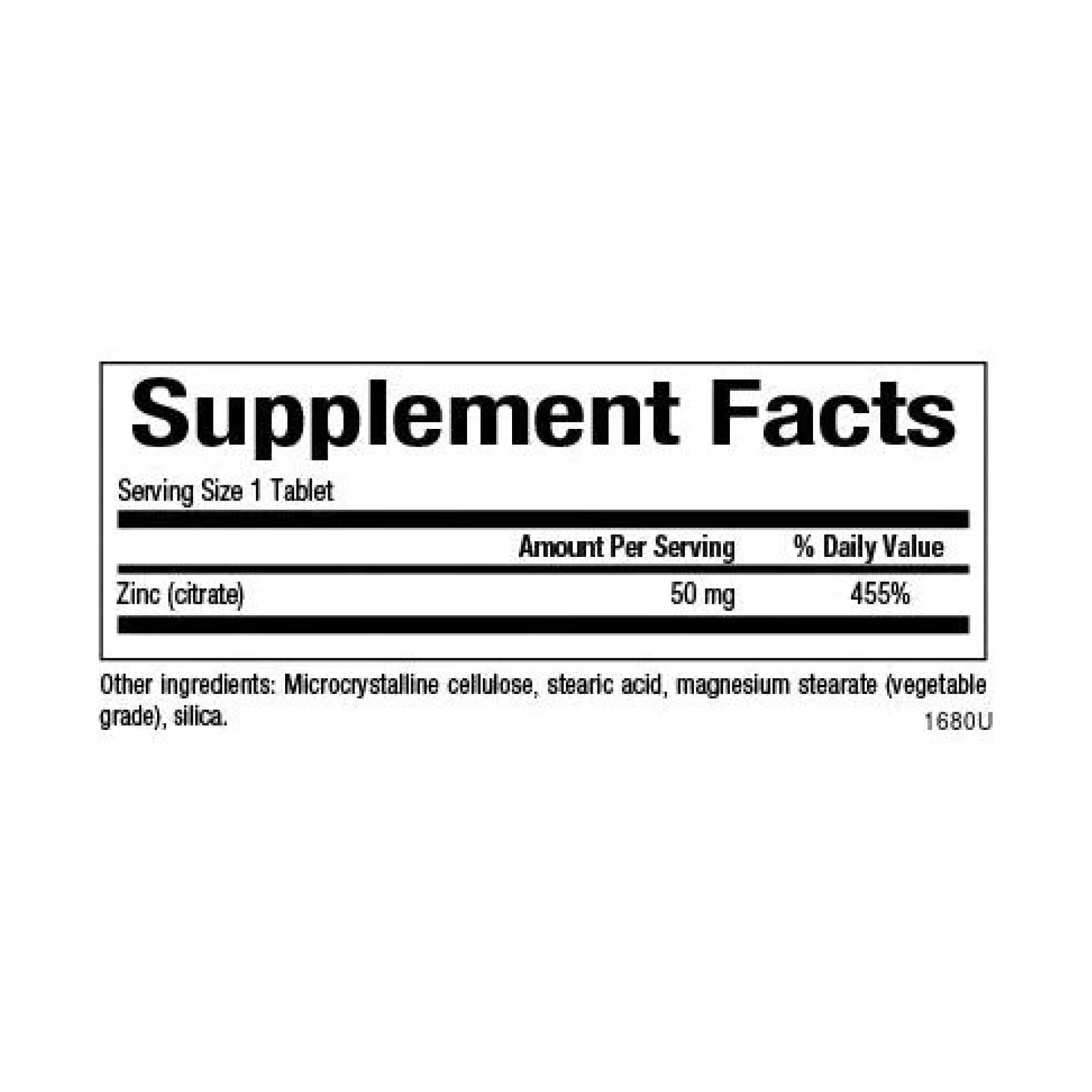 Zinc Citrate 50mg - 90 tabs фото2