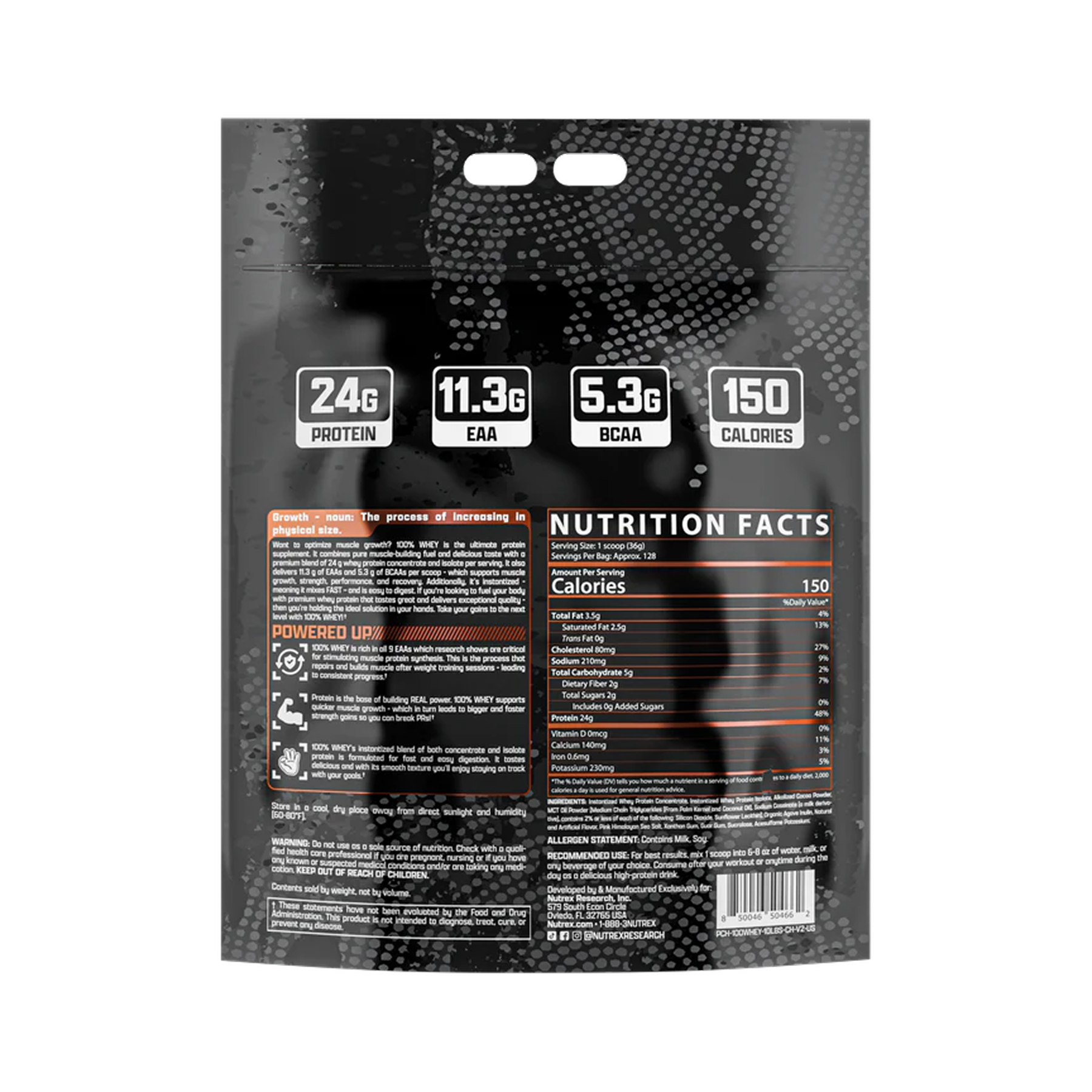 100% Whey - 4545g Chocolate фото2