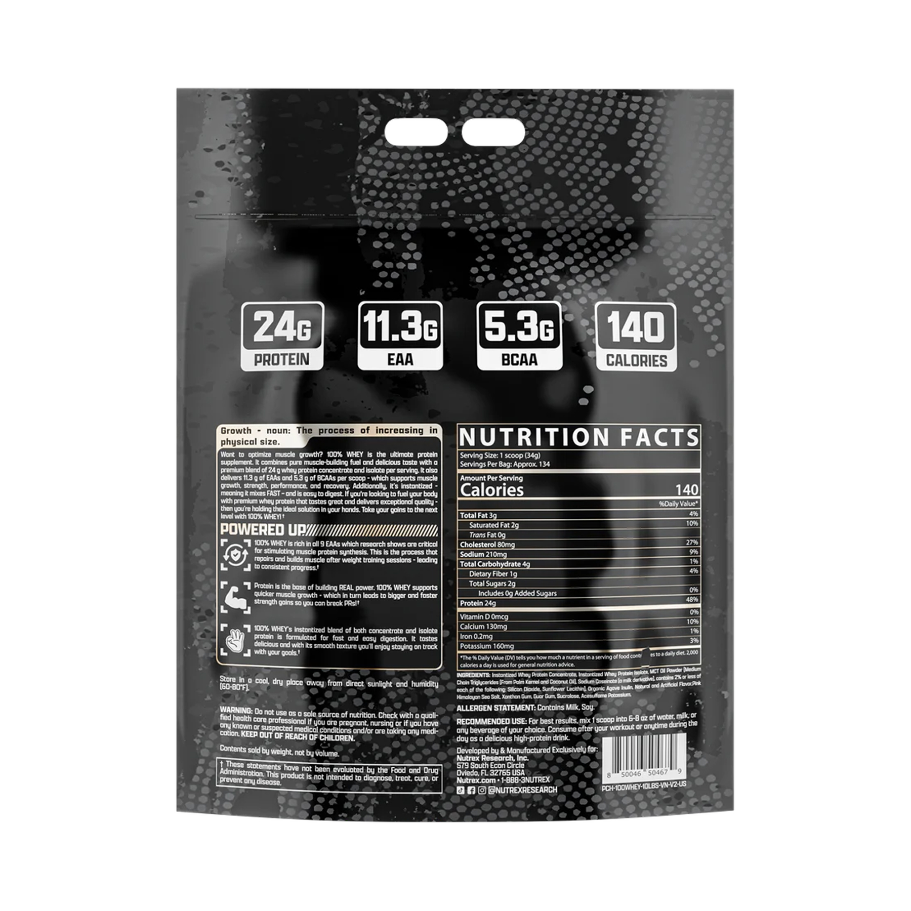 100% Whey - 4545g Vanilla фото2