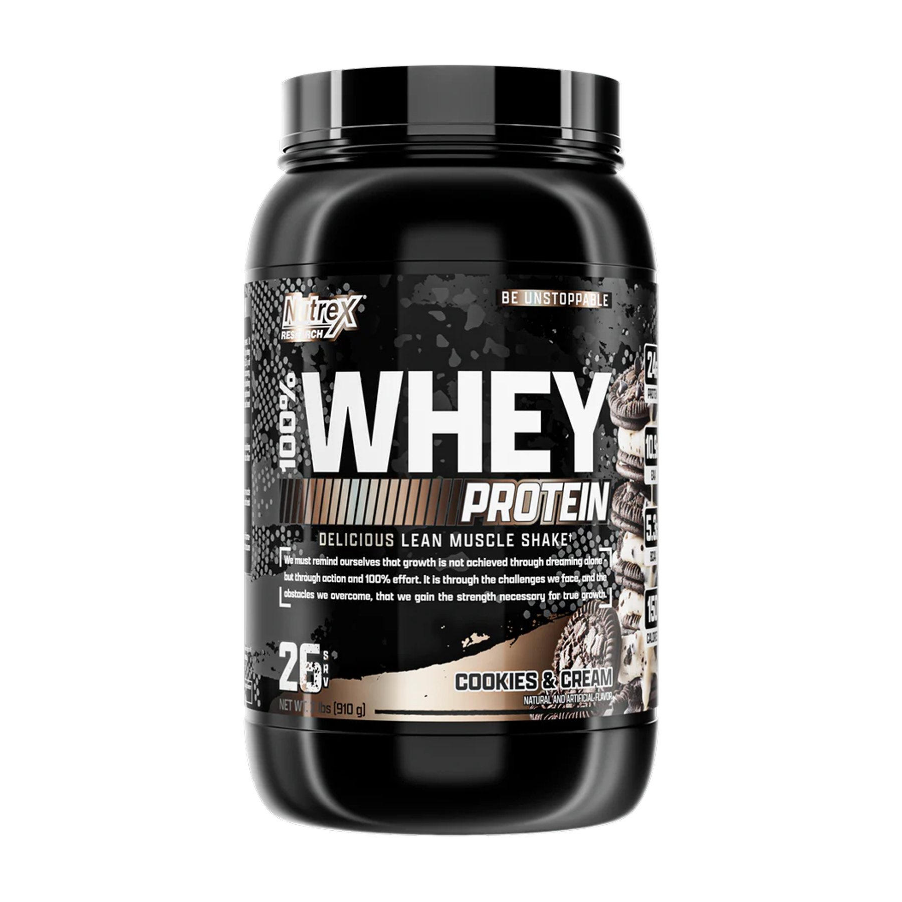 100% Whey - 910g Cookies & Cream фото1