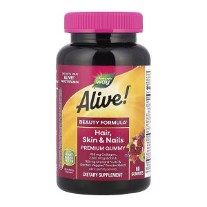 Hair, Skin and Nails with Collagen - 60 gummies Strawberry фото1