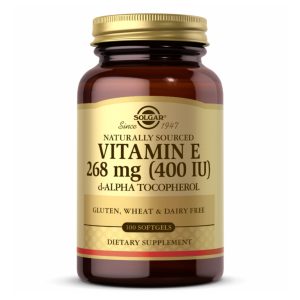 Vitamin E 400 IU d-Alpha Tocopherol - 100 Softgels фото1
