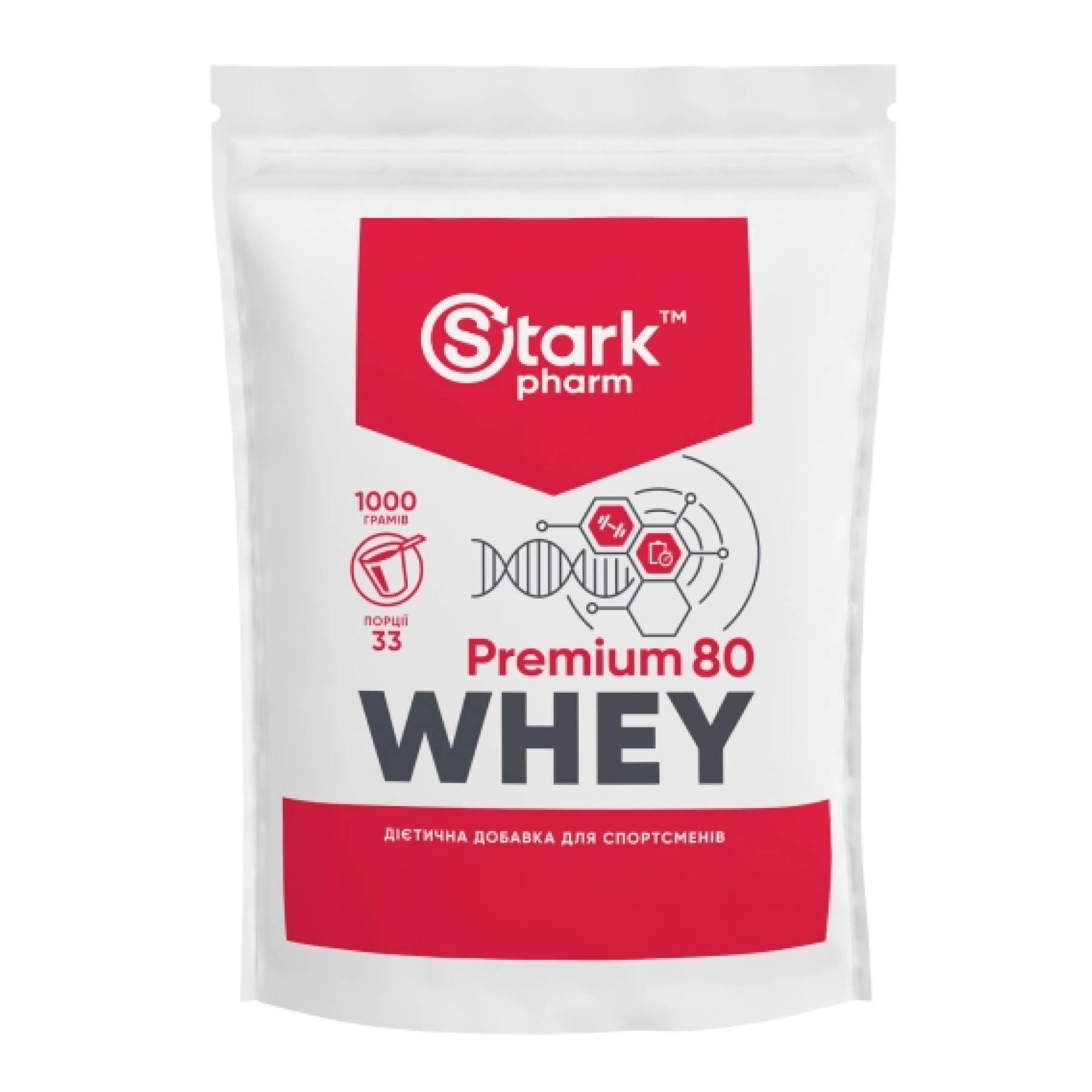 Stark Whey 80 - 1000g Chocolat-Hazelnut фото1