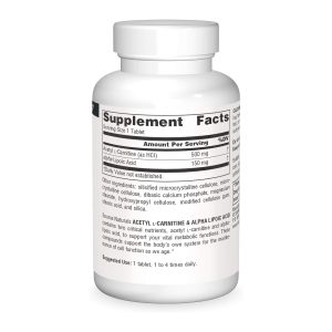 Acetyl L-Carnitine & Alpha-Lipoic Acid 650 mg - 30 tabs фото2