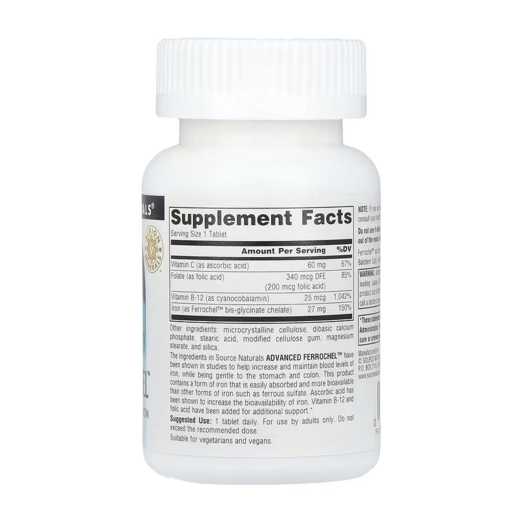 Advanced Ferrochel™ 27mg - 90 tabs фото2