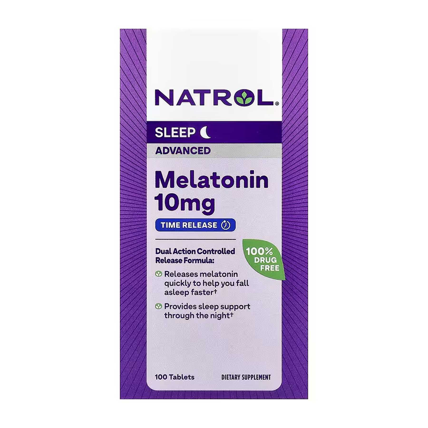 Advanced Sleep Melatonin 10mg - 100 tabs фото1