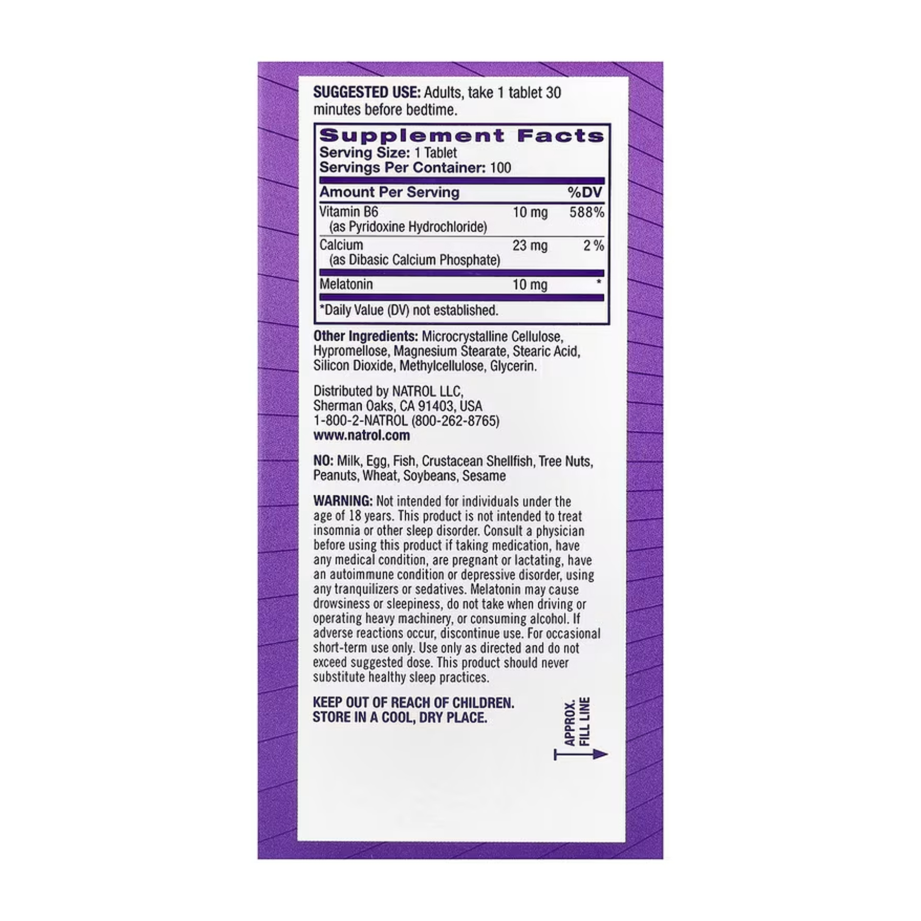 Advanced Sleep Melatonin 10mg - 100 tabs фото2