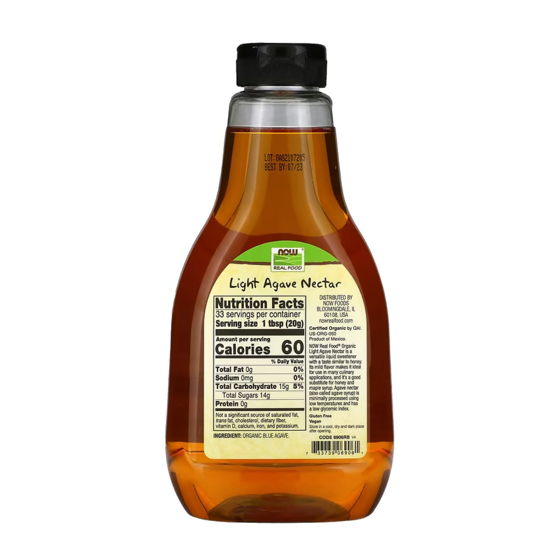 Agave Nectar Light & Organic - 660g фото2