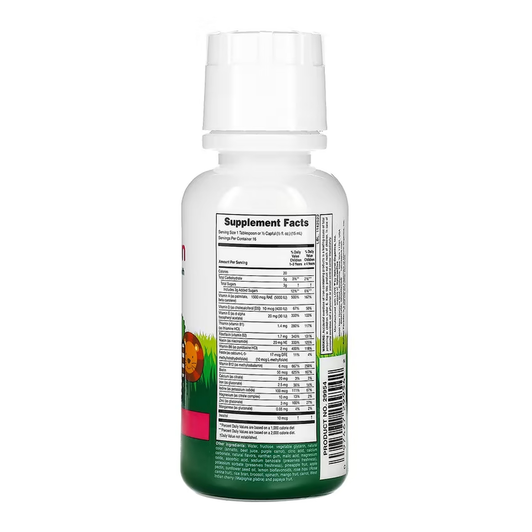 Children’s Multivitamin Liquid - 236.56 ml Tropical Berry фото2