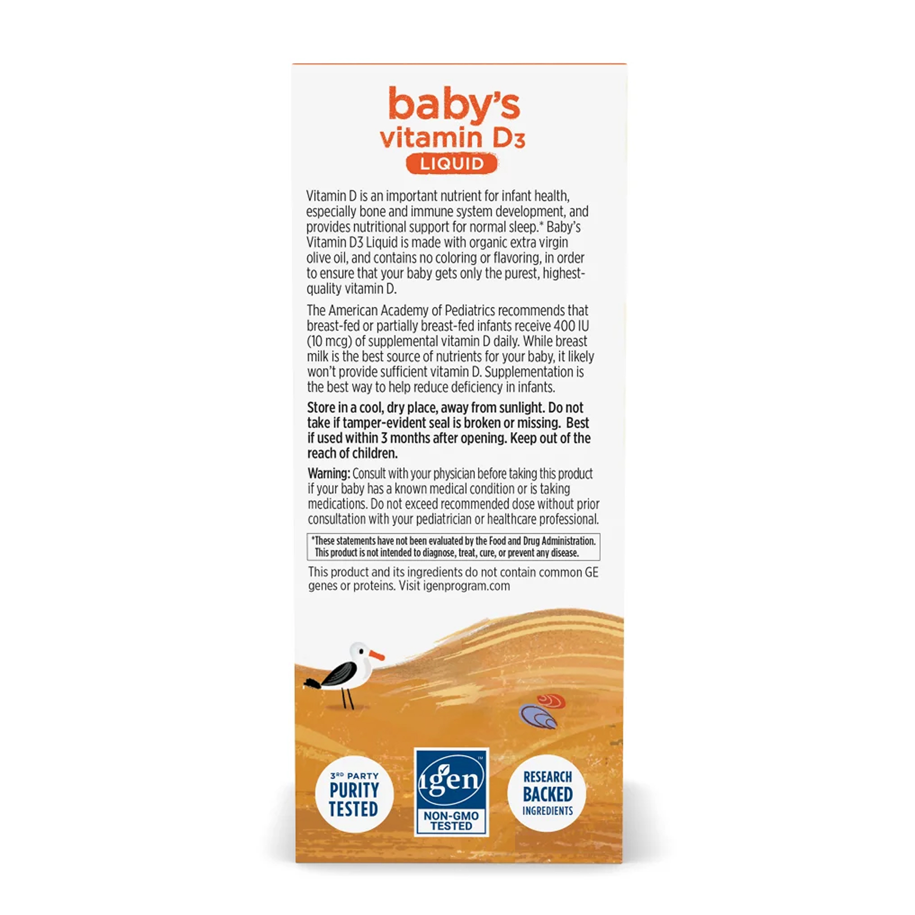 Baby's Vitamin D3 Liquid - 22.5 ml фото4