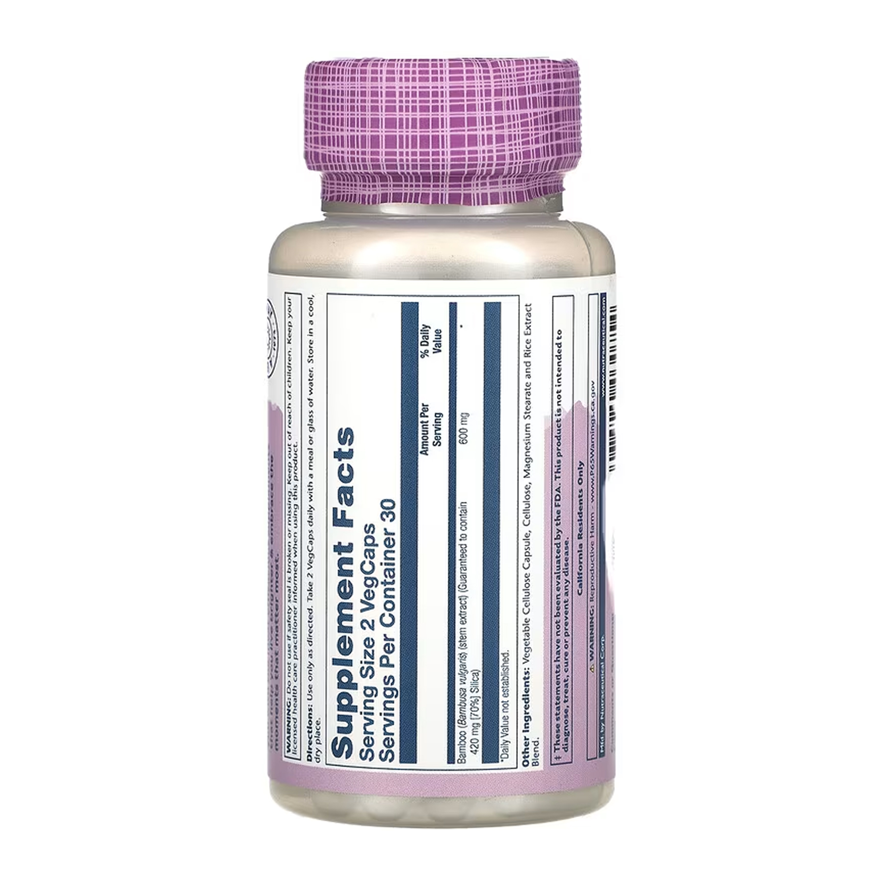 Bamboo Stem Extract 300mg - 60 vcaps фото2