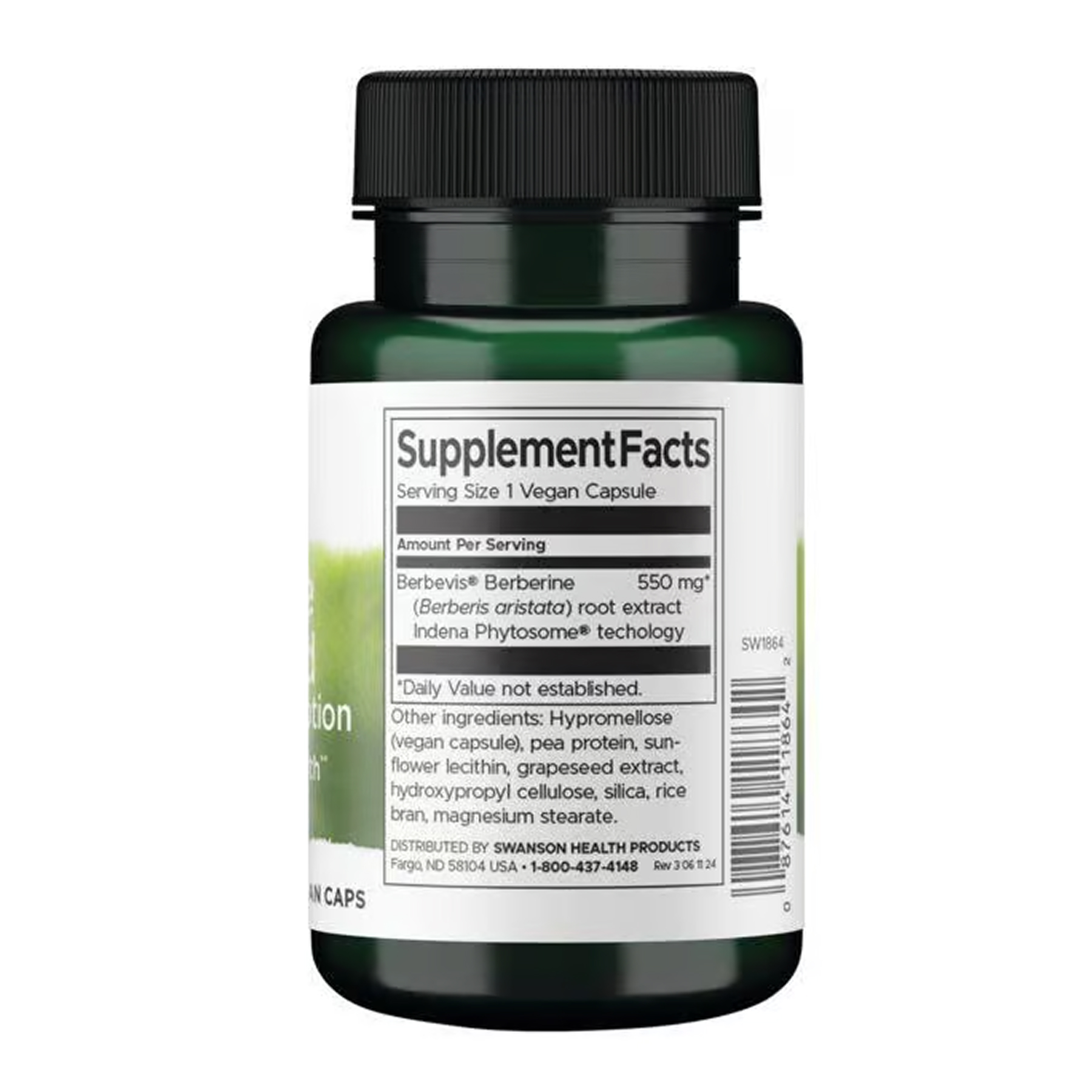Berberine Advanced Enhanced Absorption - 30 vcaps фото2