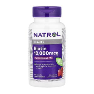 Biotin 10,000mcg - 60 tabs фото1