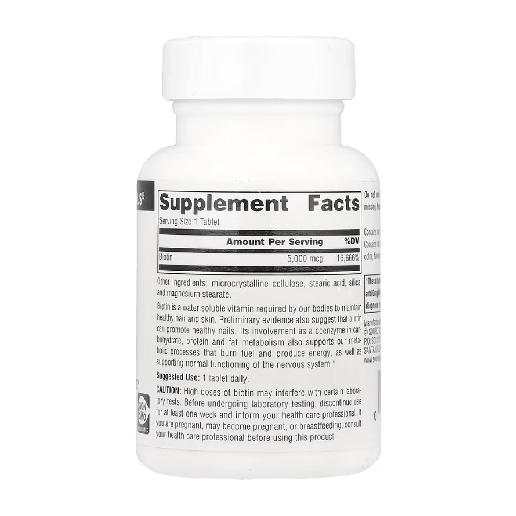 Biotin 5000mcg - 60 tabs фото2