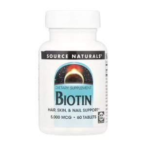 Biotin 5000mcg - 60 tabs фото1