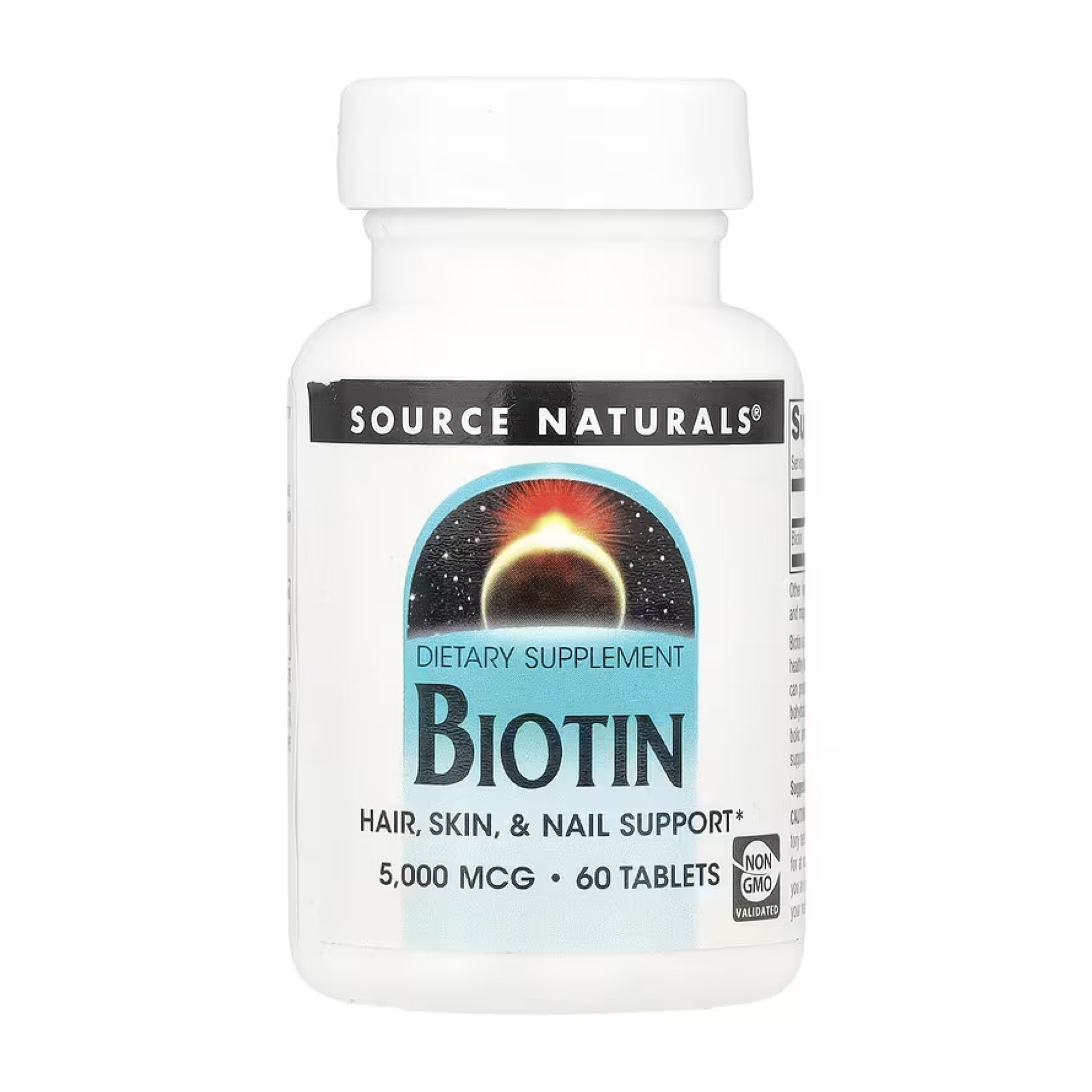 Biotin 5000mcg - 60 tabs фото1