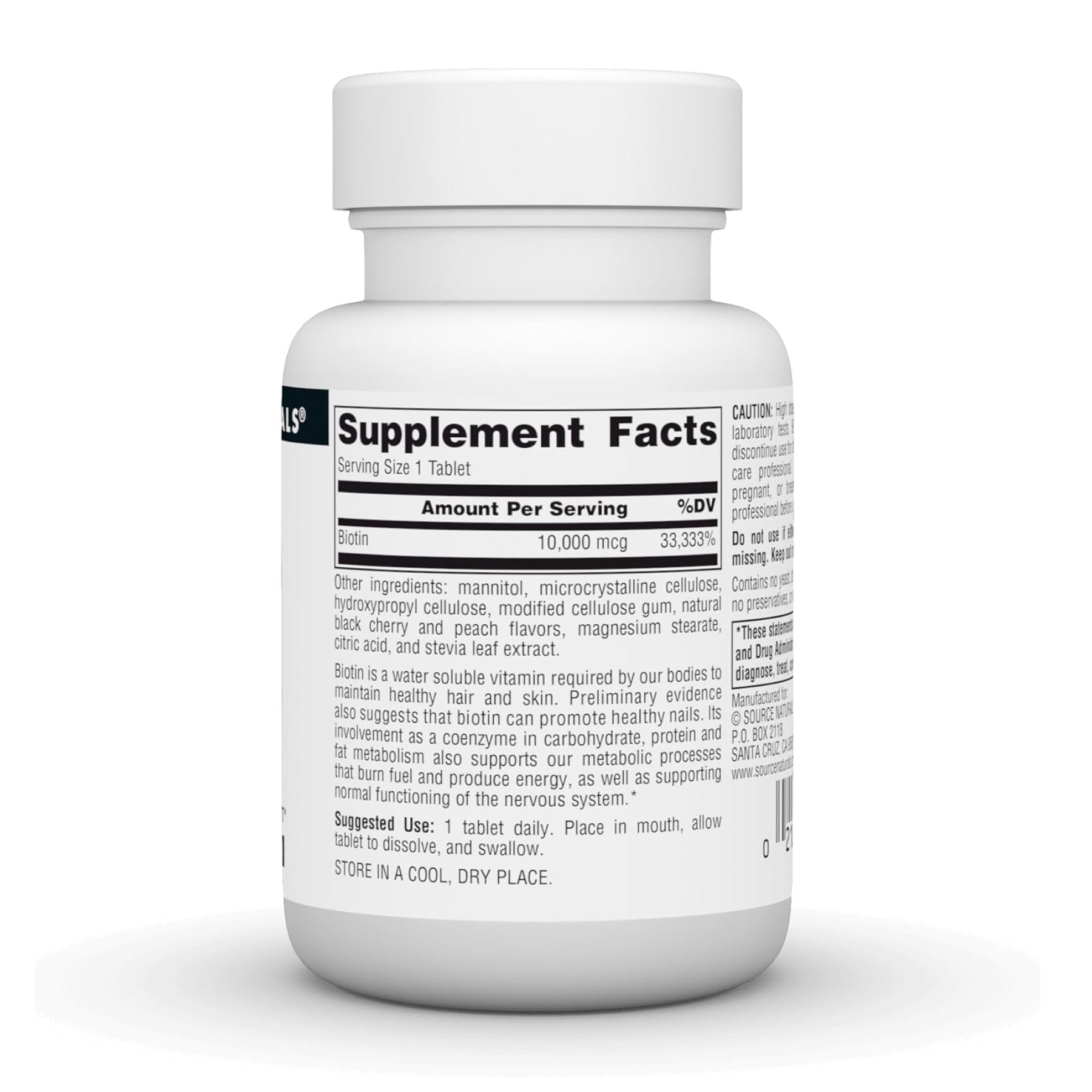 Biotin Fast Melt 10000 mcg - 120 tabs фото2