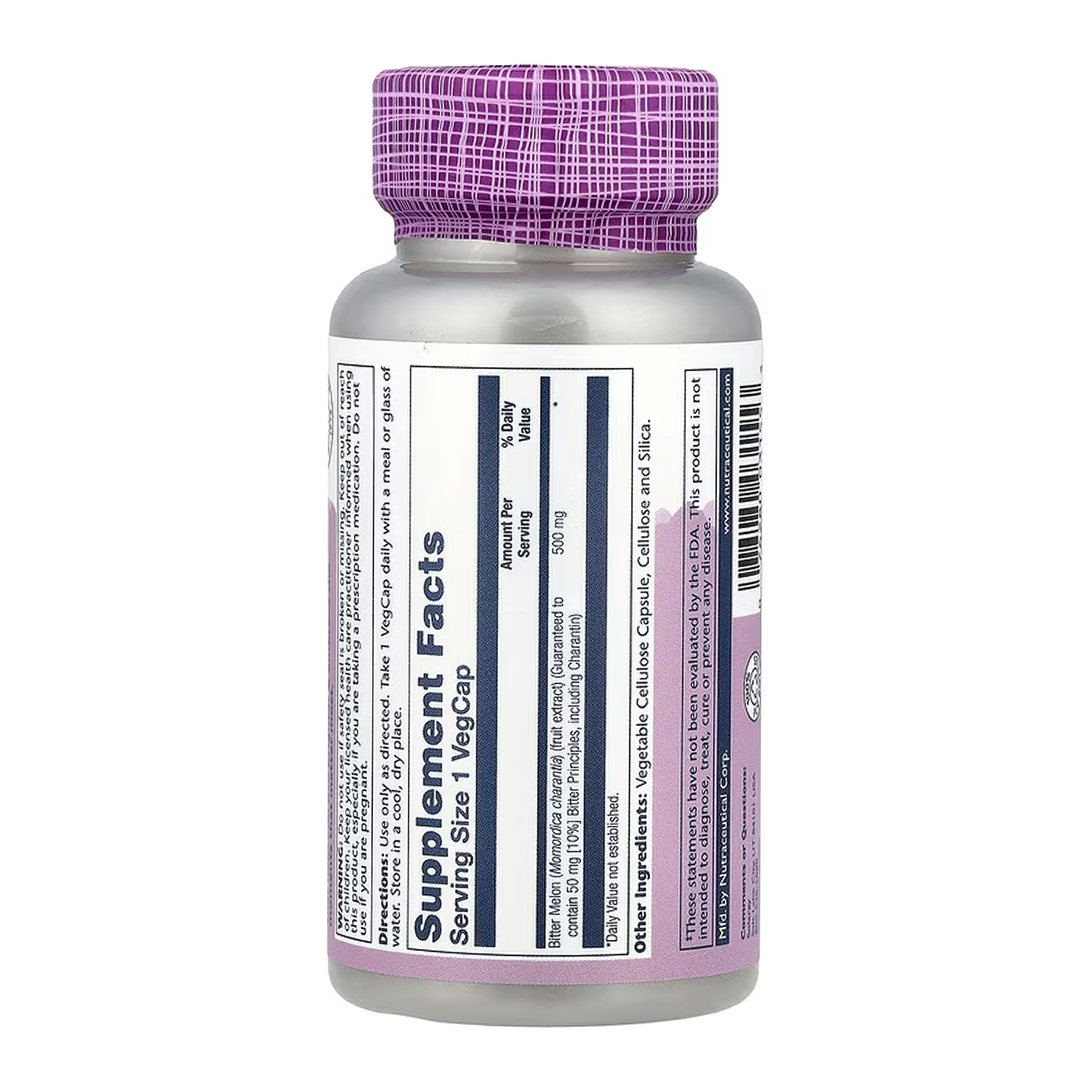 Bitter Melon Fruit Extract 10% 500mg - 30 vcaps фото2