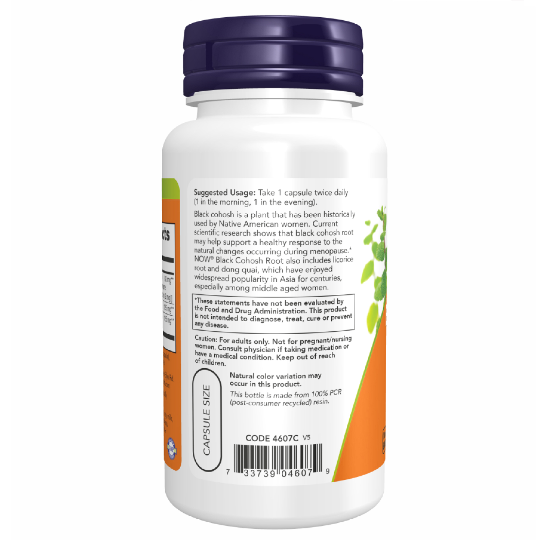 Black Cohosh 80mg - 90 vcaps фото3