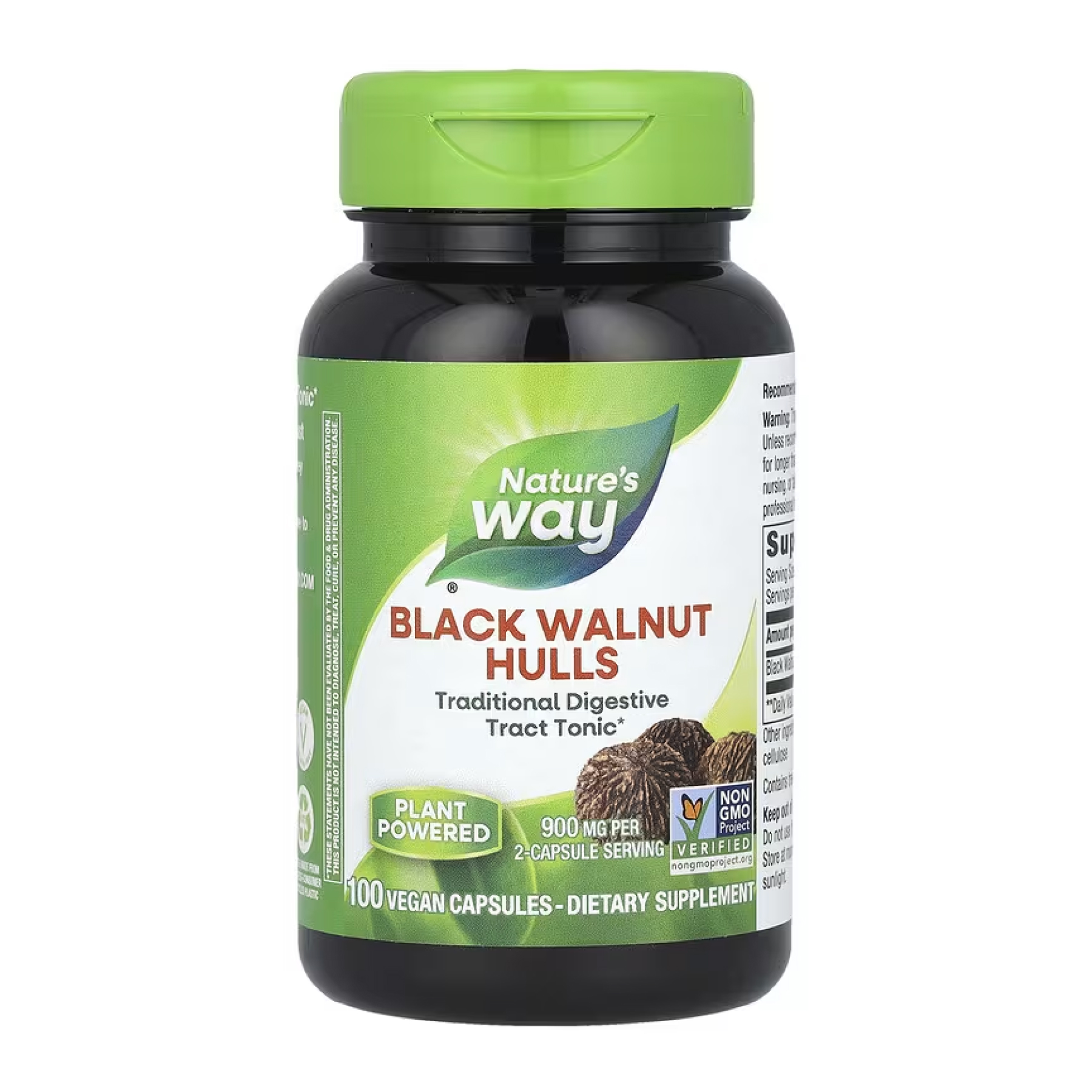 Black Walnut Hulls - 100 vcaps фото1