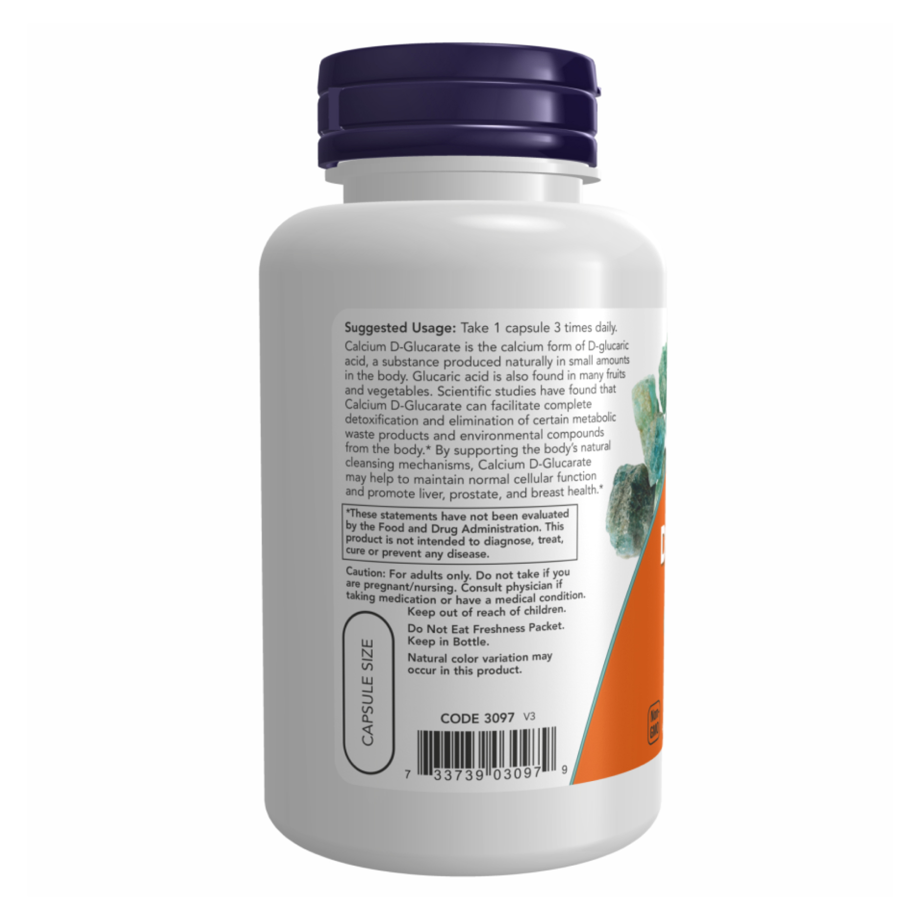 Calcium D-Glucarate 500mg - 90 vcaps фото3