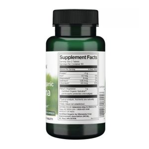 Certified Organic Spirulina 500mg - 180 tabs фото2