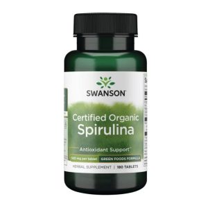 Certified Organic Spirulina 500mg - 180 tabs фото1