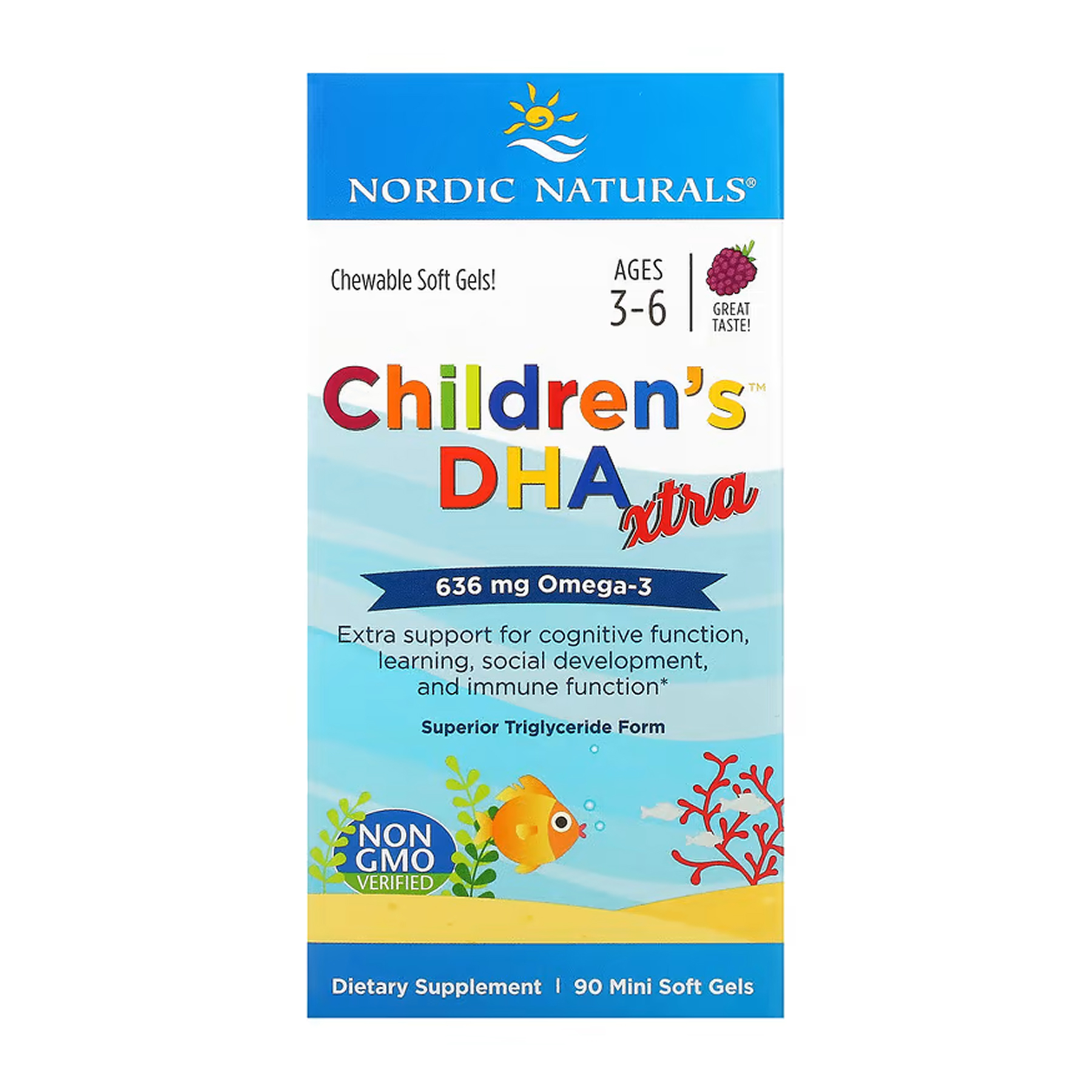 Children's DHA Xtra - 90 mini softgels фото1