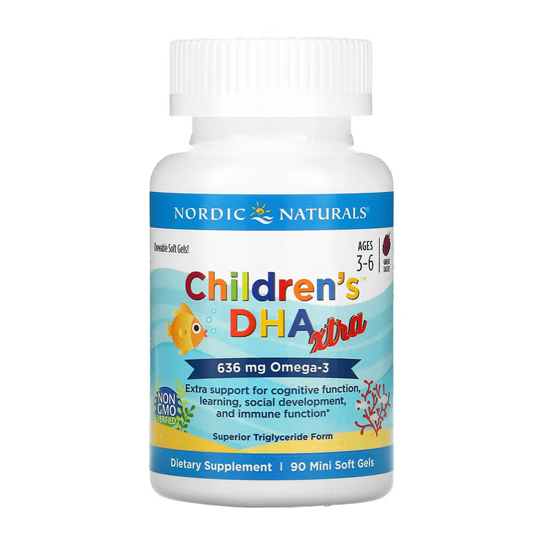 Children's DHA Xtra - 90 mini softgels фото3