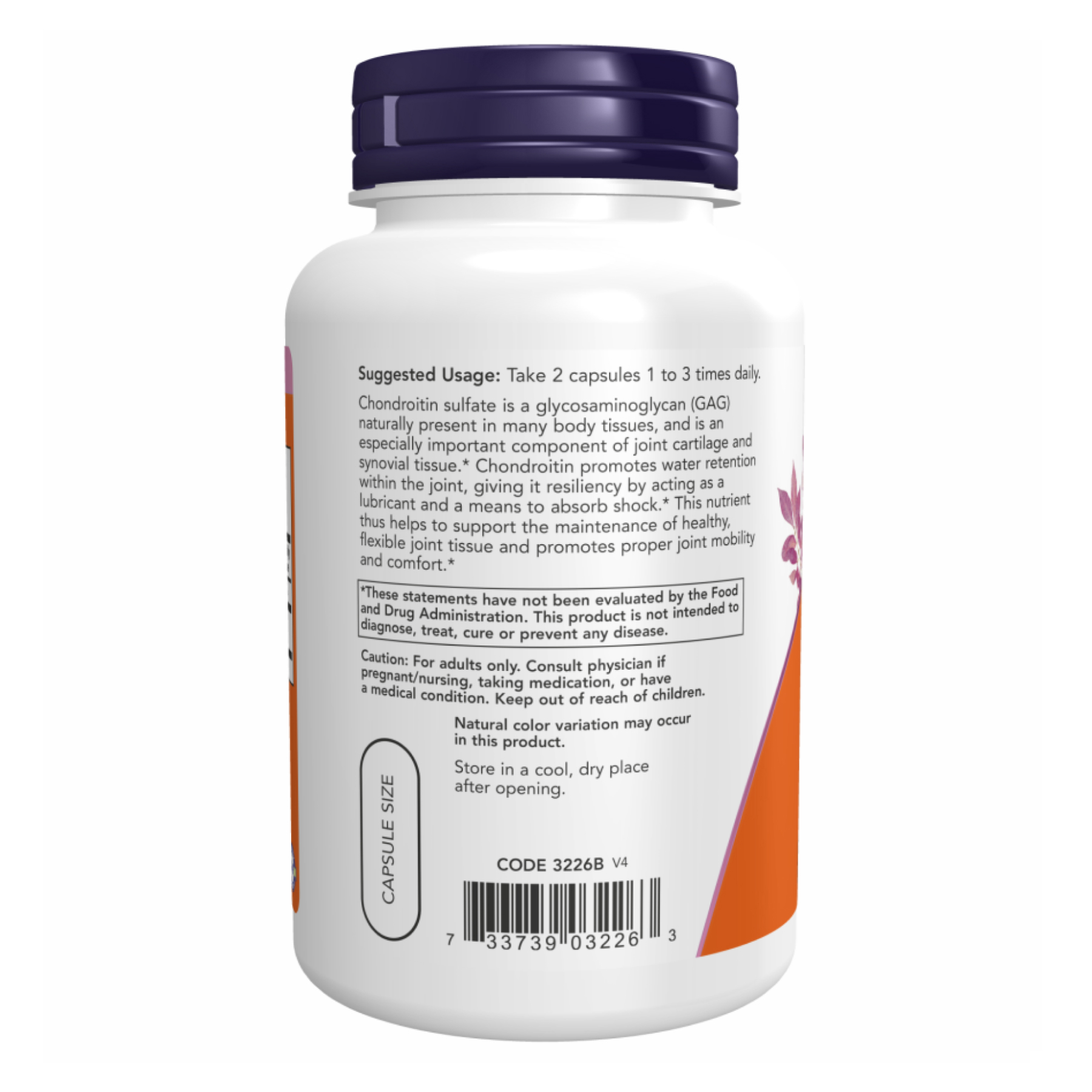 Chondroitin Sulfate 600mg - 120 caps фото3