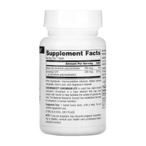 ChromeMate® Chromium GTF 200 mcg, Yeast Free - 240 tabs фото2