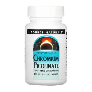 Chromium Picolinate 200 mcg, Yeast Free - 240 tabs фото1