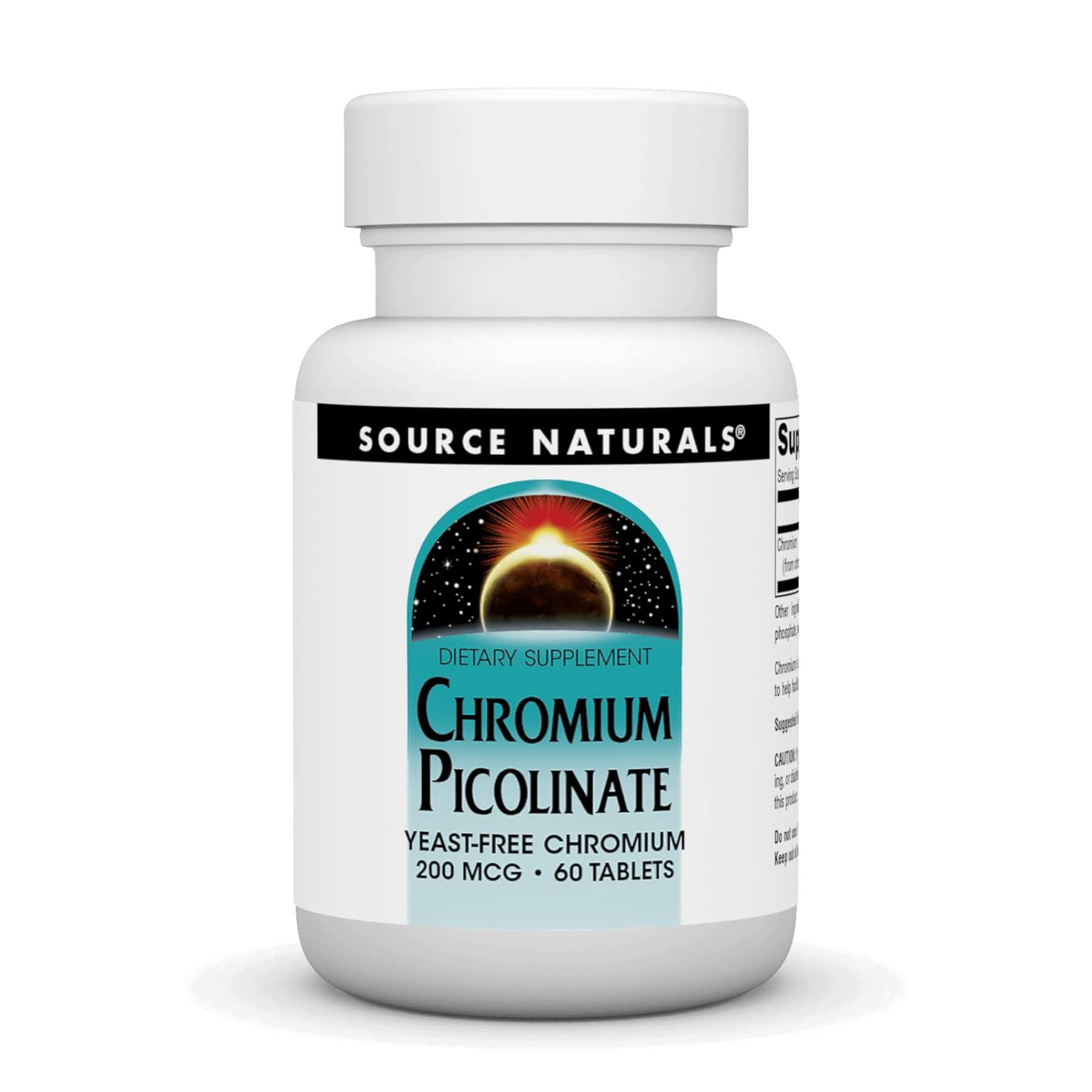 Chromium Picolinate 200 mcg Yeast Free - 60 tabs фото1