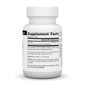 Chromium Picolinate 200 mcg Yeast Free - 60 tabs фото2