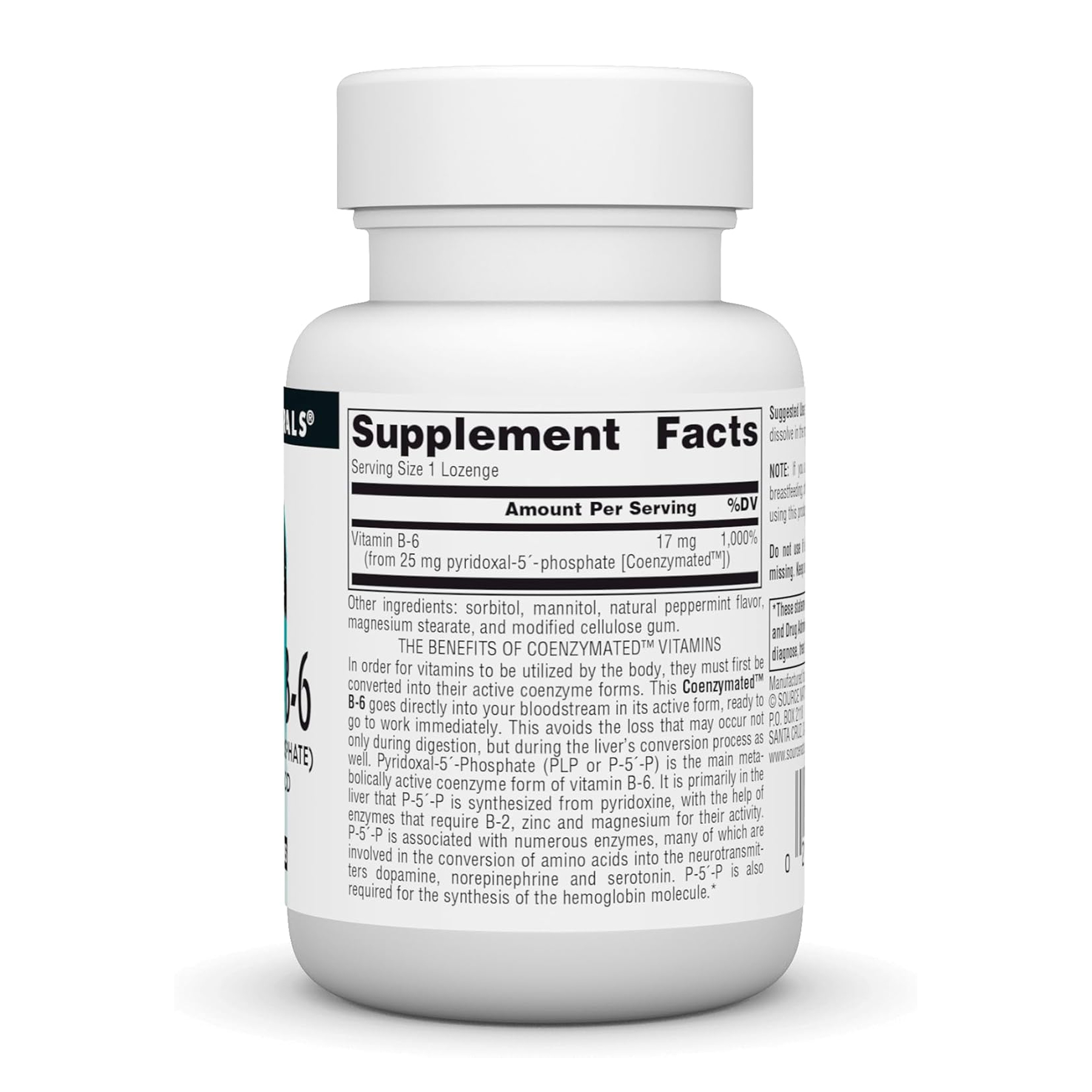 Coenzymated™ Vitamin B-6 25 mg - 60 lozenges фото2