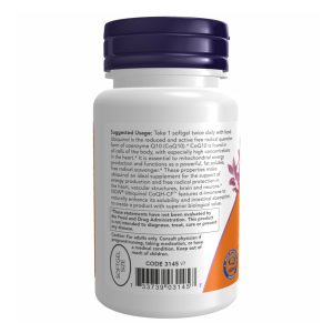 CoQH-CF Ubiquinol - 60 sgels фото3