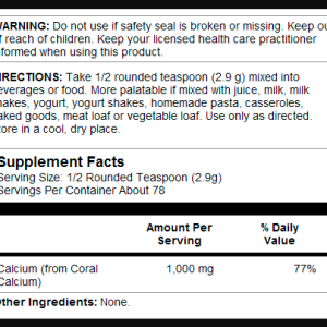 Coral Calcium Powder 1000mg - 8oz фото2