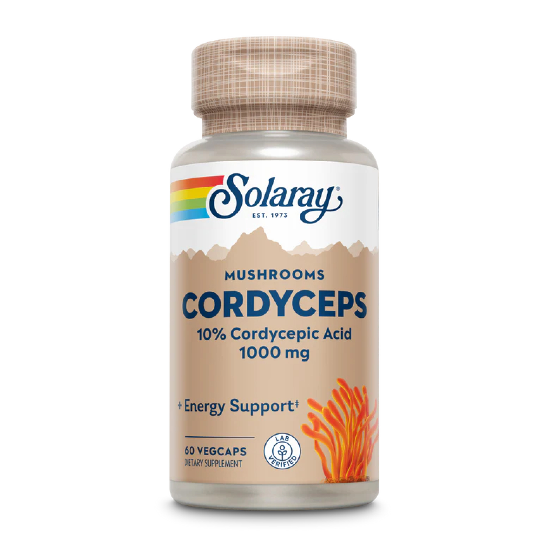 Cordyceps Mushroom Extract 500mg - 60 vcaps фото1