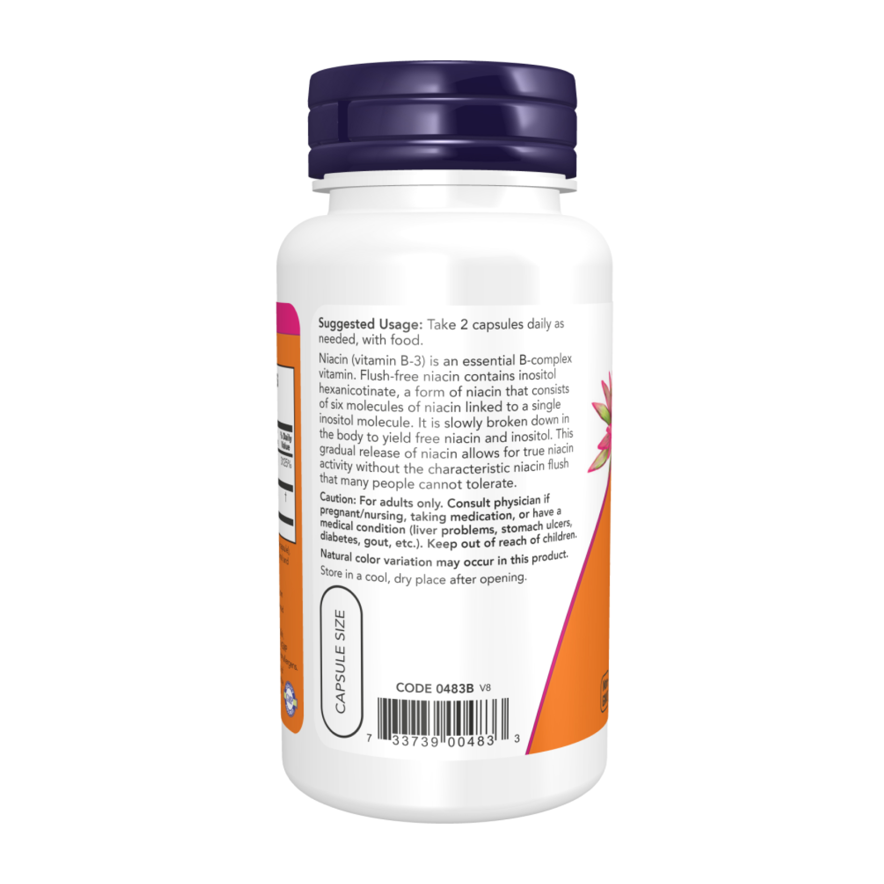 Flush-Free Niacin 250mg - 180 vcaps фото3