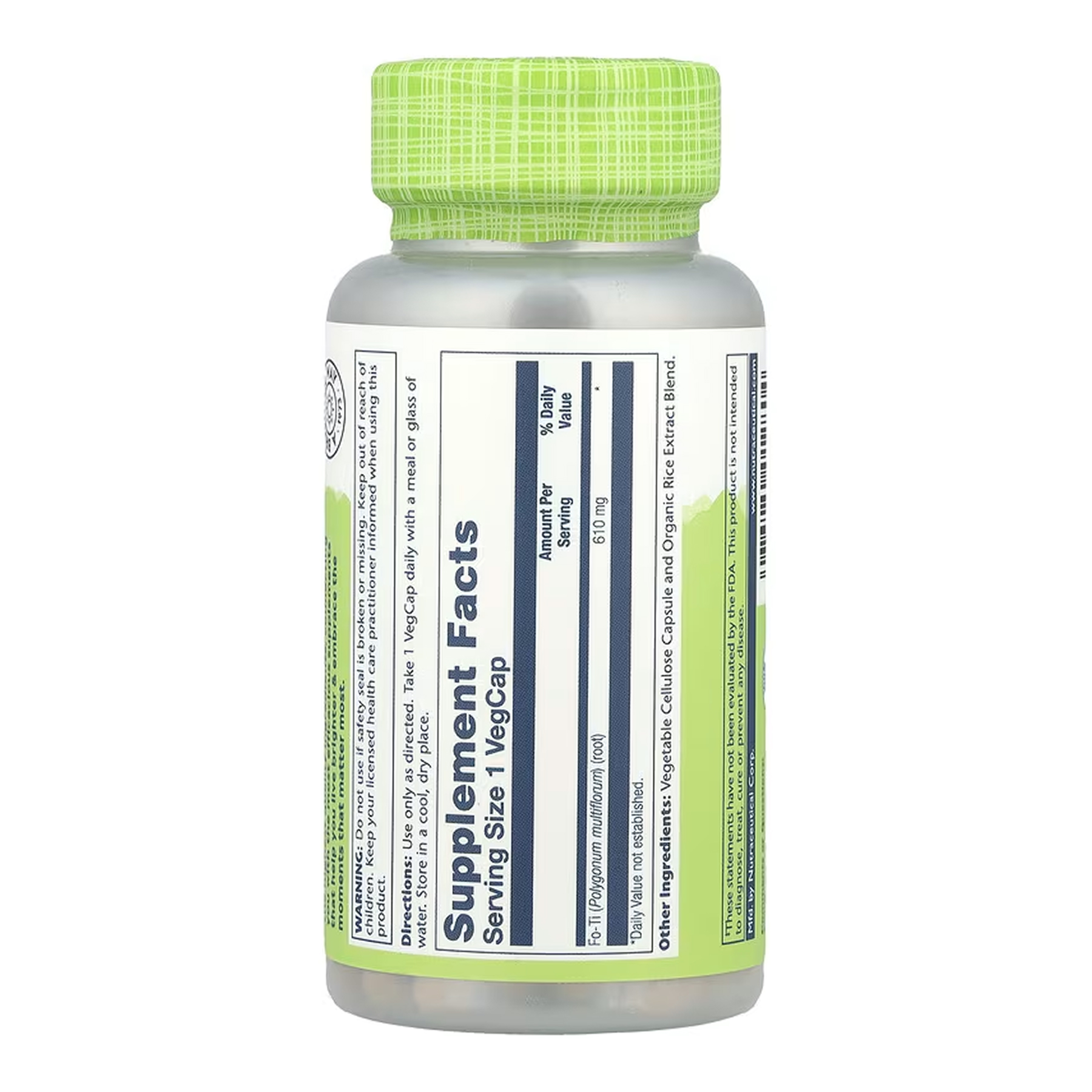 Fo-Ti He-Shou-Wu 610mg - 100 vcaps фото2